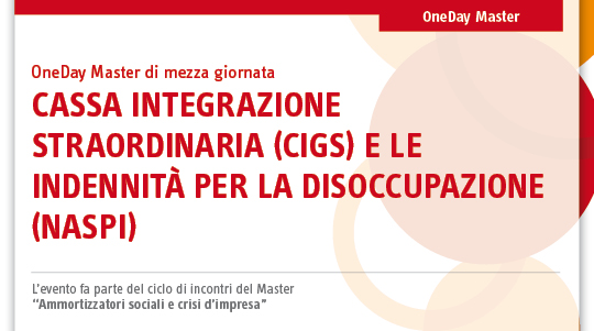 Immagine Master cassa integrazione straordinaria (CIGS) | Euroconference